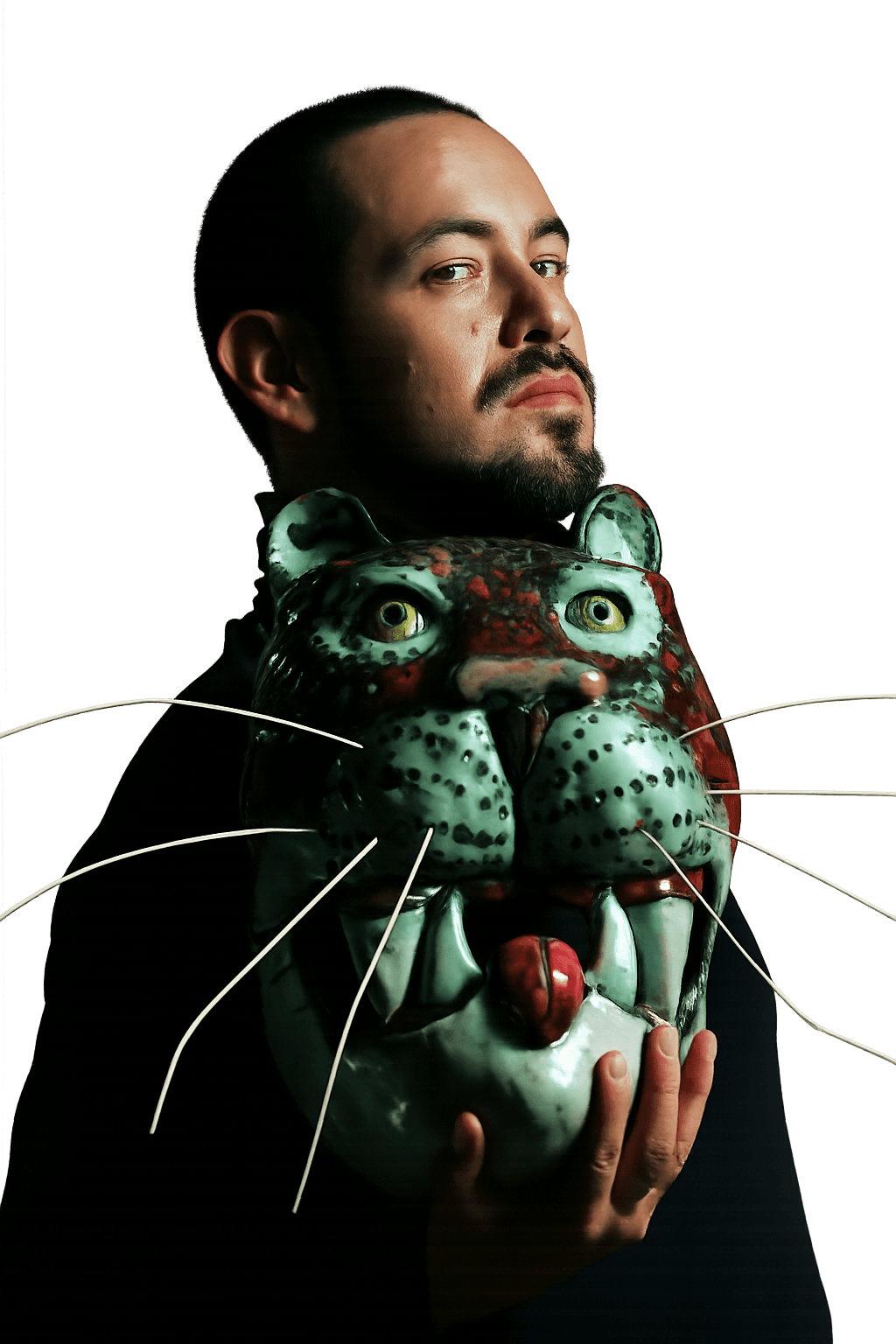 José Cobos with sonic jaguar mask